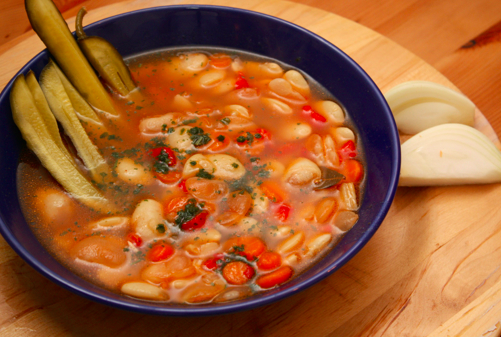 Romanian bean soup #recipe