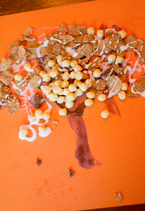Autumn Tree Cereal Craft